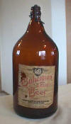 Mid-20th century half-gallon steinie; click to enlarge.